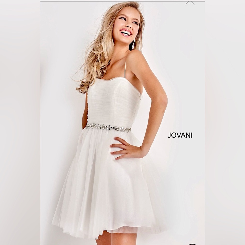 Jovani Cocktail Dress Spaghetti Strap